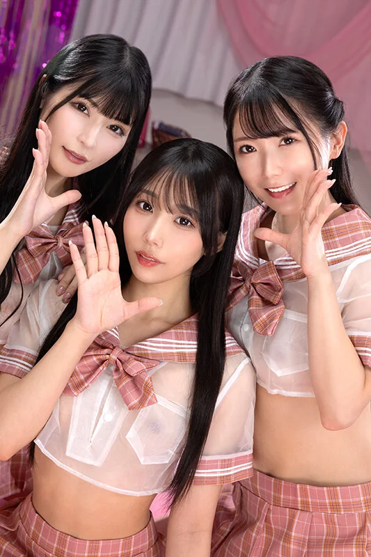 J系美少女3人によるASMR責めリフレ！鼓膜を震わせて快楽中枢を刺激する全力オナニーサポート！【胡桃さくら】【尾崎えりか】【宮西ひかる】